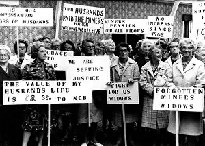 Pension Prints: Miners widows protest