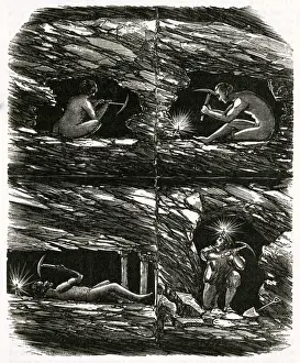Positions Prints: Miners at work 1865