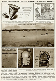 Images Dated 11th March 2017: Mines from the Crimean onwards by G. H. Davis