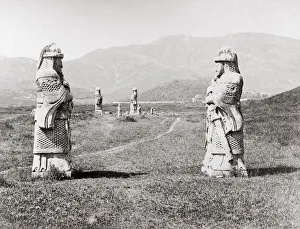 Tombs Prints: Ming tombs, Nanjing, China c. 1890 s