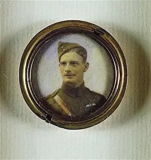 Miniature portrait of a Royal Flying Corps Officer, WW1