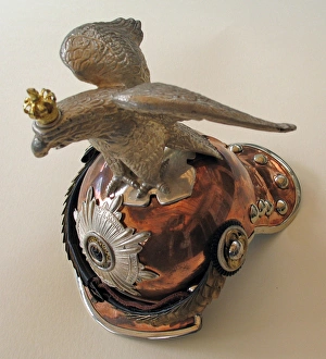 Images Dated 25th September 2010: Miniature - WWI parade helmet of the Gardes du Corps