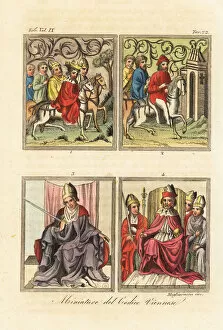 Miniatures Collection: Miniatures from the Golden Bull, 1365