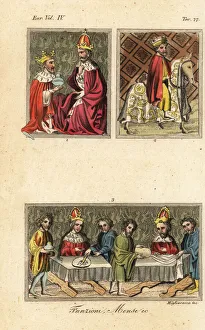 Miniatures from the Golden Bull, 1365