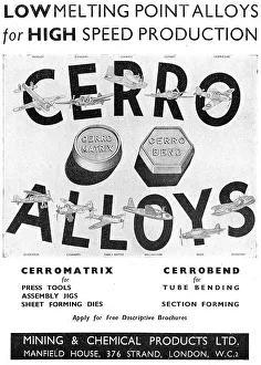 Cerro Prints: Mining & Chemical Products - Cerro Alloys