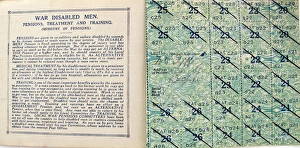 Images Dated 7th February 2013: A Ministry of Food National Ration Book - WWI