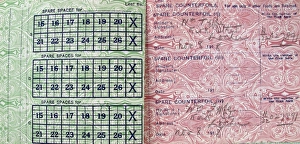 Images Dated 7th February 2013: A Ministry of Food National Ration Book - WWI