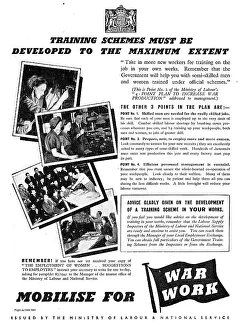Miscellaneous Prints: Ministry Of Labour. Mobilise For War Work