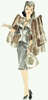 Dressmaking Prints: Mink Coat - Murrays Cabaret Club costume design