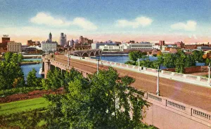 Images Dated 28th August 2018: Minneapolis, Minnesota, USA - Third Avenue Bridge