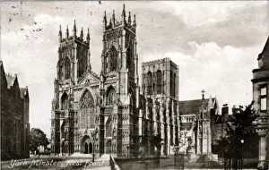 Minster Prints: The Minster - West Front, York, Yorkshire