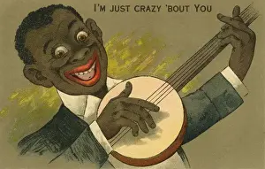 Bout Prints: Minstrel with a banjo