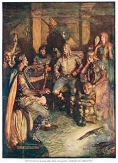 Sings Prints: Minstrels sing stories of heroes