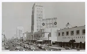 Angeles Prints: Miracle Mile, Wilshire Boulevard, Los Angeles, USA
