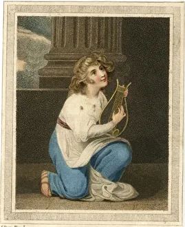 Images Dated 14th September 2018: Miriam playing a lute