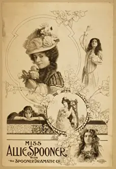 Spooner Prints: Miss Allie Spooner with The Spooner Dramatic Co