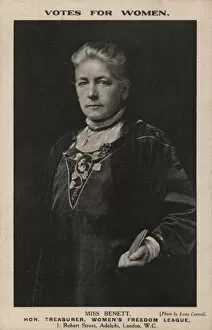Treasurer Collection: Miss. Benett Suffragette