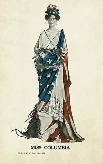 Banner Collection: Miss Columbia - Personification of the USA