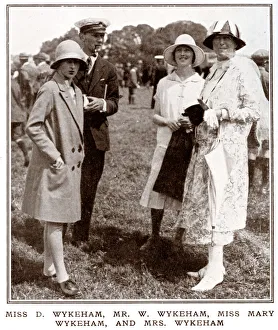 Miss D. Wykeham, Mr W. Wykeham, Miss Mary Wykeham and Mrs Wykeham at the Isle of Wight