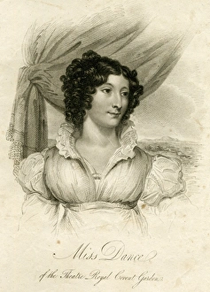 Images Dated 18th August 2017: Miss Dance, actress of the Theatre Royal, Covent Garden