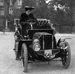 Gladiator Prints: Miss Dorothy Levitt & 12h. p. Gladiator car