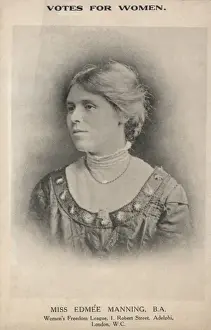 Edme Prints: Miss. Edme e Manning Suffragette