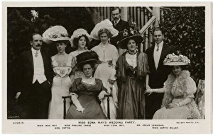 Miss Edna Mays Wedding to Oscar Lewisohn - Wedding party Miss Edna Mays Wedding to Oscar Lewisohn - Wedding party