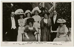 Pauline Prints: Miss Edna Mays Wedding to Oscar Lewisohn - Wedding party