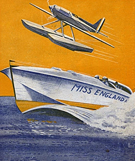 Miss England speedboat - world water speed record