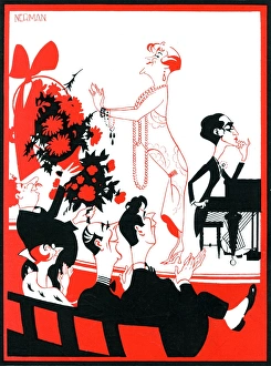 Applauding Gallery: Miss Frieda Hempel and M Solito De Solis by Einar Nerman