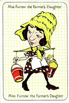 Milking Prints: Miss Furrow the Farmer's Daughter