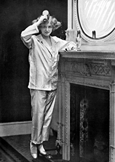 Woman Brushing Hair