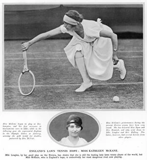 Hope Collection: Miss Kathleen McKane, tennis player