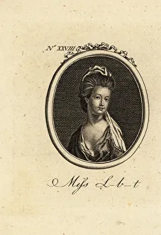 Georgian Era Prints: Miss L--b--t, 18th century celebrity