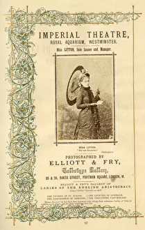 Sole Gallery: Miss Litton, Imperial Theatre, Royal Aquarium, London