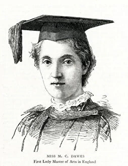 Images Dated 19th July 2019: Miss M C Dawes, Master of Arts, August 1884