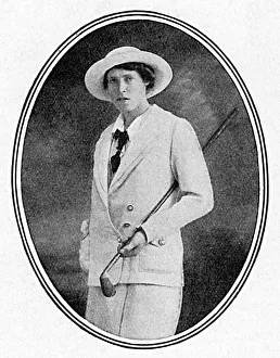 Miss M. N. Fraser, Scottish golf captain, WW1
