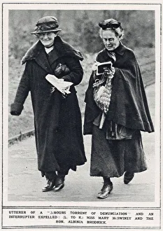 Proceeding Prints: Miss Mary McSwiney and Hon. Albinia Brodrick expelled