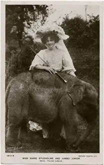 Jumbo Prints: Miss Mary Studholme - British Actress and Jumbo Junior