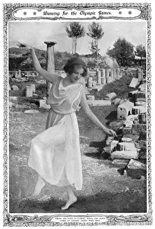 Miss Maud Allan in the ruins of Olympia