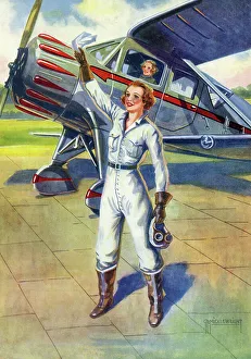Miss Modern the pilot, Schoolgirls Adventure Book