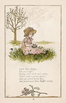 Curds Prints: Miss Muffet (Greenaway)