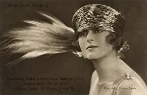 Miss Sara Sample - Modelling hats from Maison Lewis