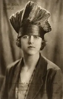 Belize Prints: Miss Sara Sample - Modelling hats from Maison Lewis