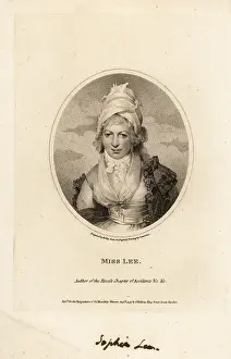 Bellamy Prints: Miss Sophia Lee (1750-1824), English dramatist and author