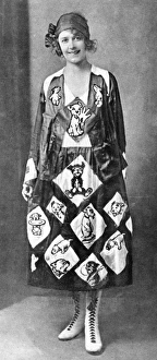 Images Dated 2nd March 2016: Miss Studdy at the Sketch Ball - Bonzo fancy dress