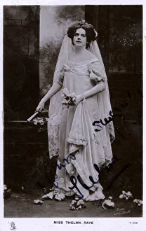Images Dated 30th May 2018: Miss Thelma Raye - autographed postcard