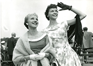 Valerie Collection: Miss Valerie Se????? and Miss Brenda Sullivan at the 195?