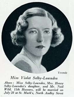 Nina Collection: Miss Violet Selby-Lowndes by Madame Yevonde