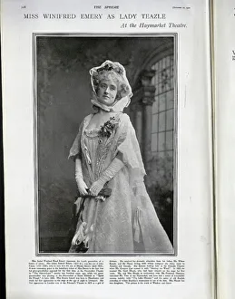 Isabel Prints: Miss Winifred Emery as Lady Teazle